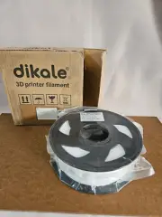 Dikale 3D Printer Filament White 1.75 MM 2.2 Lbs New Factory Sealed