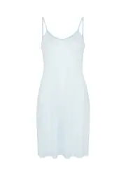 Hanro Ultralite Cotton Night Dress - Light Blue M (UK12-14 / M)
