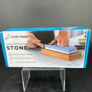 Sharp Pebble Whitestone Knife Sharpening Stone 1000/6000 Grit - NIB