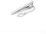 [WRITWAA] Metal Tie Clip for Men Blue Necktie Clip Clamp for Business Shirt Elegant Design