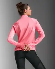 Aero 1/2 Zip, 2XU, S, Pink Glow/White Reflective, Female