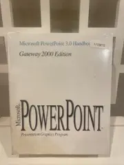 Vntage PC Software Microsoft PowerPoint Gateway 2000 3.5" disks Sealed Brand new