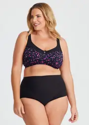 [Taking Shape] Taking Shape Wirefree Smooth Support Bra Size 16dd in Print - Plus Size Women's Clothing Print