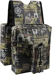 zolyet ATV dle Bag with Multi-Pocket Universal Storage Bags for ATV UTV ycle Snowmobile Cycle Accessories ArmyGreen