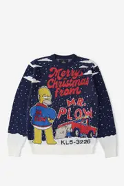 Typo - The Simpsons Christmas Jumper - Lcn sim simpsons mr plow