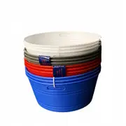 SMARTLINK 18pcs Versatile Round Mini Buckets 15x6cm for Stylish Storage and Decoration