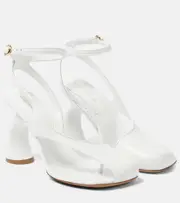 [Dries Van Noten] Dries Van Noten Bridal leather pumps AU 6.5 white