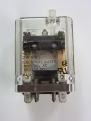 KUP-11D25 Plug In Relay Potter Brumfield 24VDC Coil 10 AMF 120 VAC DPDT
