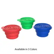 2 Pack Dog Bowl with Lids Collapsible Travel Pet Bowl for Dog Food Water Bowls