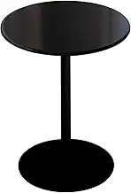 19.7"/ 28.3" Height Modern Coffee Table, Round Metal Patio Dining Table, Bistro Pub Table Small Table Side Tables Counter Bar Table Nightstand Sofa Table Bedside Table(48x56cm)