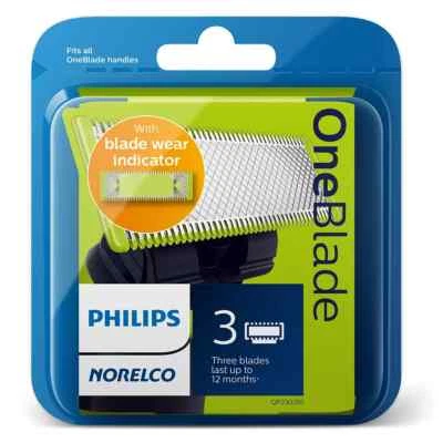 Norelco One Blade 2-3 Cartridges Pack Replacement-Fits all OneBlade Handles