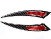 XEBRAD 2Pcs lot Car True Carbon Fibers Car Sticker Auto Anti-Scratch Strips Trim Protection Reflective Tape Car Bumper Bracket