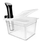 Sous Vide Container 12 Quarts with Universal Collapsible Hinged Lid Compatibl...