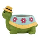 Turtle Flower Pot Resin Plant Pot Decorative Creative for Garden Desktop Decor