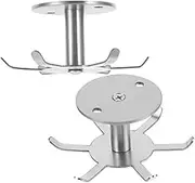 Amosfun 2pcs Rotating Kitchen Utensil Hooks Under Cabinet Organizer for Space Saving Storage for Kitchenware Keys and Sundries