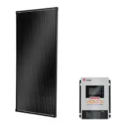 200W Solar Panel Fixed Black Frame + 50A DC to DC LiFePO4 Battery Charger Bluetooth