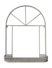 [Willow & Silk] Arch Wall Plant Holder/Shelf in Distressed White