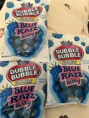 America’s Original Dubble Bubble Gum Balls - Blue Razz Berry 4 Oz 3 Packs New