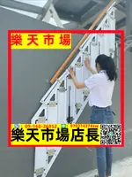 靠墻折疊樓梯家用閣樓側面貼墻踏板梯戶外LOFT復式小公寓樓樓梯