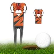 1Set Tiger Golf Green Fork Golf Divot Repair Tool Golf Divot Tool Golf Pitchfork
