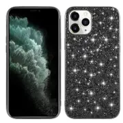 For iPhone 14 Pro Max Case, Shiny Glitter Protective Cover, Black