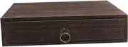 WEKAMOS 1Pc Solid Wood Desktop Storage Box Retro Drawer Organizer for for Desk Decor and Stationery Supplies and Unique Design
