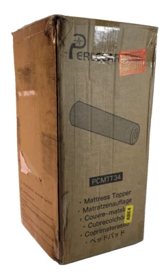 PERLECARE 3 Inch Soft Mattress Topper Memory Foam Cooling Gel Twin Size - NEW