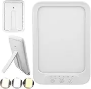 Sporgo Daylight Lamp Daylight 10000 Lux Light Therapy Lamp with Adjustable Light Colours Brightness, UV-Free Full Spectrum Lamp with 6 Timer Settings LED Sunlight Lamp with Touch Control
