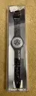 1992 Swatch Watch Silver Star Chrono Chronograh Leather SCN102 New