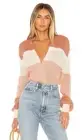 House of Harlow 1960 x REVOLVE Leo Cardigan Blush Mellow Stripe XS NWT $168