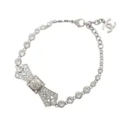 CHANEL Choker Coco Mark Pearl Rhinestone B23S Necklace Accessories