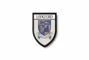 Patch printed shield embroidery border badge souvenir flag city county longford