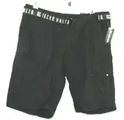 ECKO UNLTD. RIP STOP CARGO BLACK SHORTS WITH BELT MEN SIZE 40
