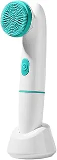 Facial Cleansing Brush - Waterproof Electric Facial Cleanser | Ultrasonic Vibration Face Scrubber, Head Deep Pore Cleaning Tool, Rechargeable Skin Massager, Gentle Beauty Device