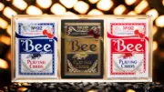 Limited Bee X Cherry 3 deck Set (Blue, Red and Black) Playing Cards. New W/case