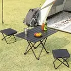 Folding Stool with Lanyard Portable Camping Outdoor for Fishing Lightweight