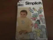 SIMPLICITY #9782 - INFANT - BABIES LAYETTE - BLANKET PATTERN XXSM-MED FF