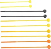 CIMAXIC 10pcs Drum Mallets For Xylophone And Percussion Instruments Plastic Drumsticks Drum Mallet Glockenspiel Mallets For Xylophone Chime