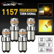 4X AUXITO 1157 BAY15D 7507 LED Amber Turn Signal Side Light DRL Running Bulbs (for: Nissan)