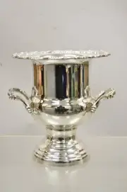 AMNA Vintage New Silver Plated Trophy Cup Urn Champagne Wine Chiller Ice Bucket