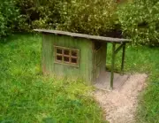 Model Scene TT Scale Garden Housee