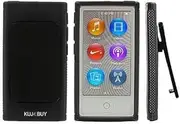 iPod Belt Clip TPU Rubber Skin Case Cover for Apple iPod Nano 7th Generation 7G 7 Case Cover for iPod Classic Protective Case for iPod Cover Shell Case Cover Replacement for iPod - Black