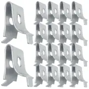 20 Pcs Stainless Steel Partition Bracket Pegs for Cabinet Shelves