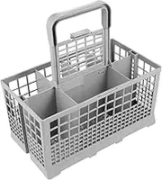 Utensil Drain Basket Cutlery Drying Rack Plastic Chopsticks Utensil Sponge Holder Divided Sink Dishwasher Rack Drainer Caddy with Handle for Soap Dishwashing Liquid Drainer