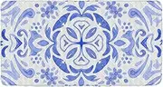Watercolor Blue Damask Kids Travel Bed Sheet Washable Cot Sheet for Kids Travel Cot for Kids Camping Cot 50'' x 25'' (Sheet,Bed Not Included)
