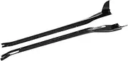 Car Side Skirts Apron Extensions Lip Splitters Dry Carbon Compatible for Porsche 911 Turbo S 2019-2023 Door Lip Guard Body Kits