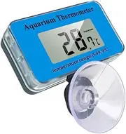 Fish Tank Thermometer - LED Display Fish Tank Thermometer, 4.6cm Aquarium Thermometer Digital - Submersible Monitor for 0-49℃ Range - Clear Read with LR44 Battery - Ideal for Portable Aquarium