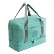Travel-ready Waterproof Beach Bag with Double Layer Design