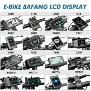 E-bike 24V/36V/48V/52V/72V LCD Display for BAFANG Mid Motor BBS02B BBS01B BBSHD