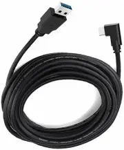 10ft Cable for Oculus Quest Link 3.2 Type-C Right Angle to USB A Charging Cord